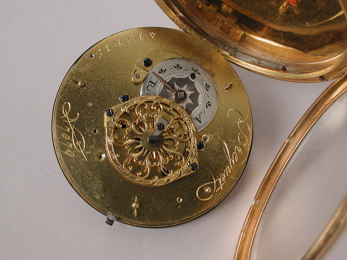 Watch, Gold, enamel, French, Paris