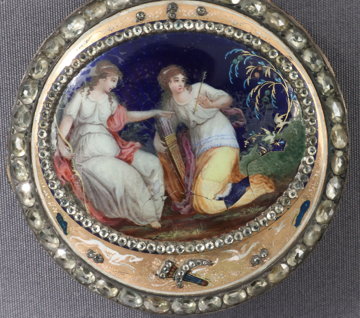 Watch, Watchmaker: Firm of Veigneur Frères (1770–1800), Gold, enamel, zircons, silver, steel, Swiss, Geneva