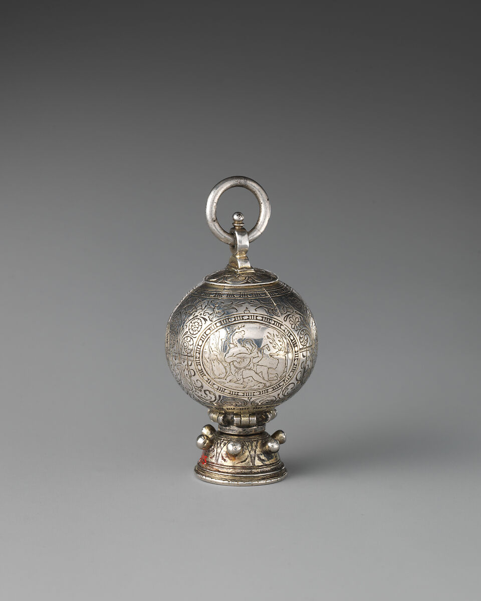 Pomander, Silver gilt, German 