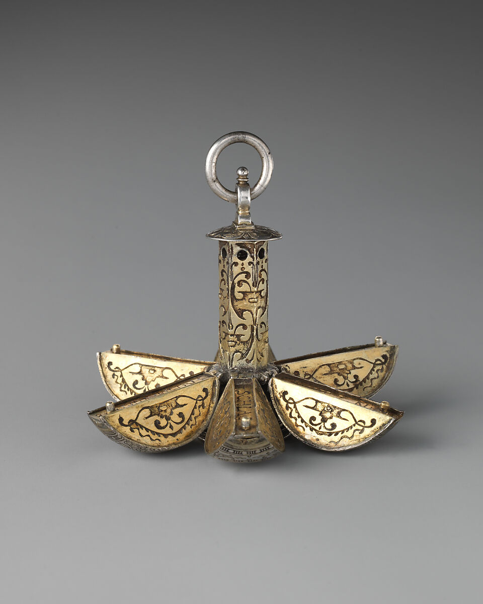 Pomander, Silver gilt, German