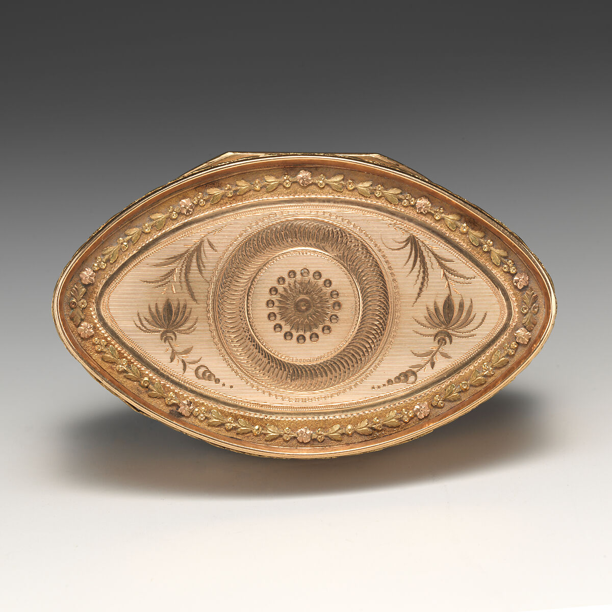 Snuffbox with portrait of Christian VII (1749-1808), After Georg Christian Seiptius (Danish, Dresden 1744–1795 Copenhagen), Gold, enamel, British