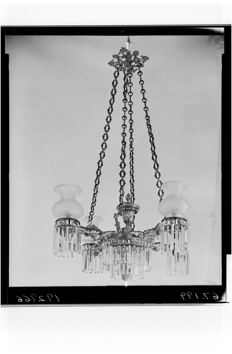Chandelier, Clark, Coit and Cargill, Bronze, American