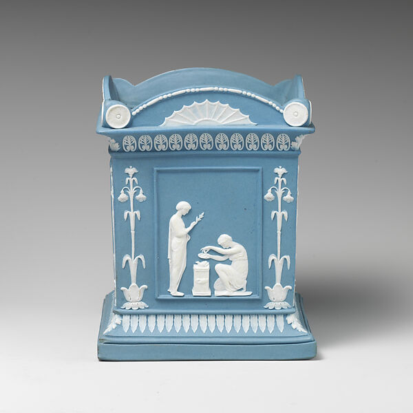 Flower pot or bulb pot, Josiah Wedgwood and Sons (British, Etruria, Staffordshire, 1759–present), Jasperware, British, Etruria, Staffordshire