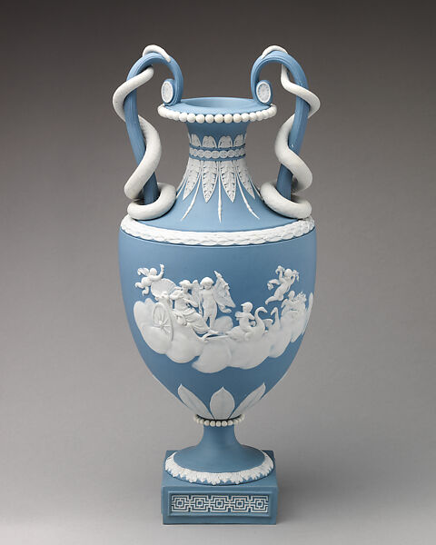 Vase (one of a pair), Josiah Wedgwood and Sons (British, Etruria, Staffordshire, 1759–present), Jasperware, British, Etruria, Staffordshire