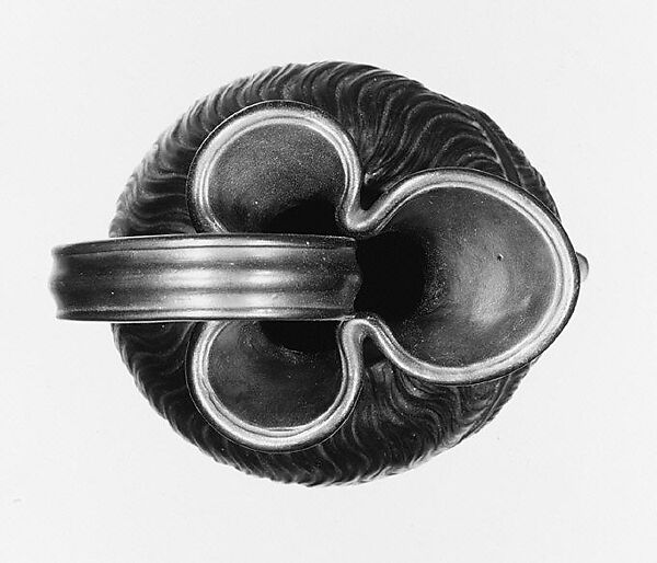 Jug in the form of a young man's head, Josiah Wedgwood and Sons (British, Etruria, Staffordshire, 1759–present), Black basalt ware, British, Etruria, Staffordshire