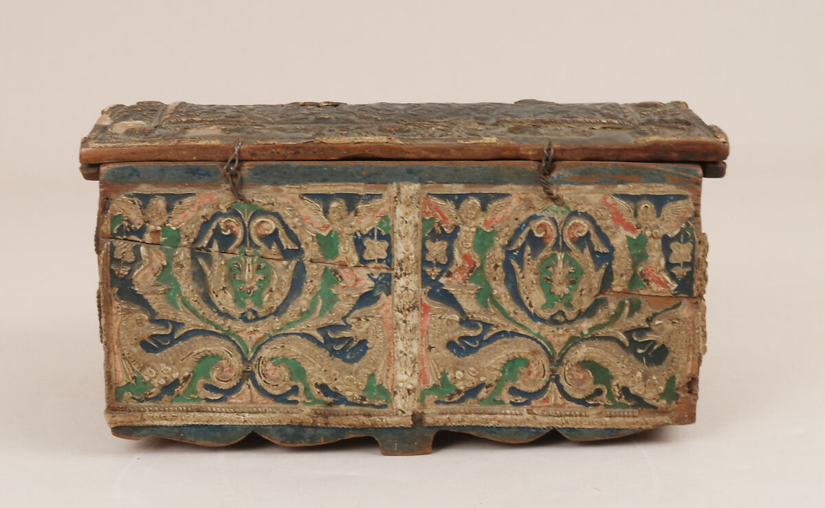 Casket, Pearwood (pastiglia), Italian, Ferrara