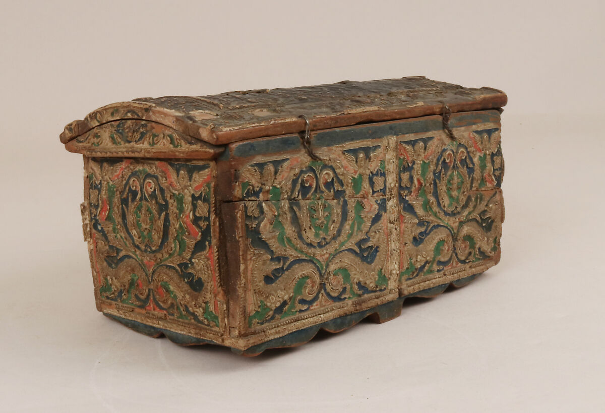 Casket, Pearwood (pastiglia), Italian, Ferrara