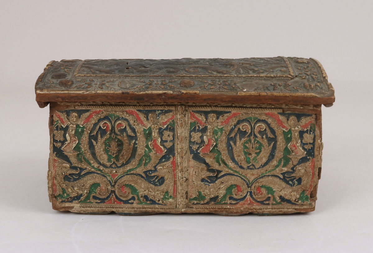 Casket, Pearwood (pastiglia), Italian, Ferrara
