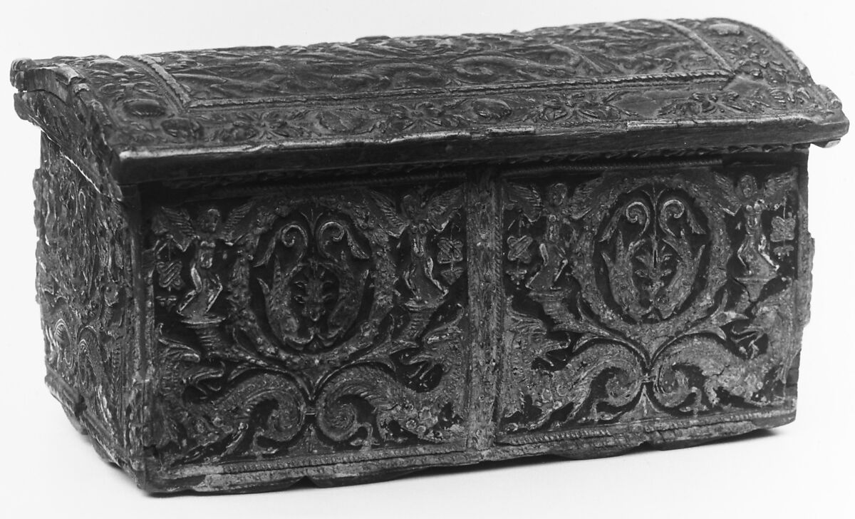 Casket, Pearwood (pastiglia), Italian, Ferrara 