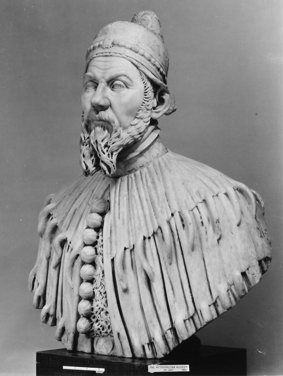 Portrait of Francesco Contarini, Doge 1623–1624, White marble, Italian, Venice