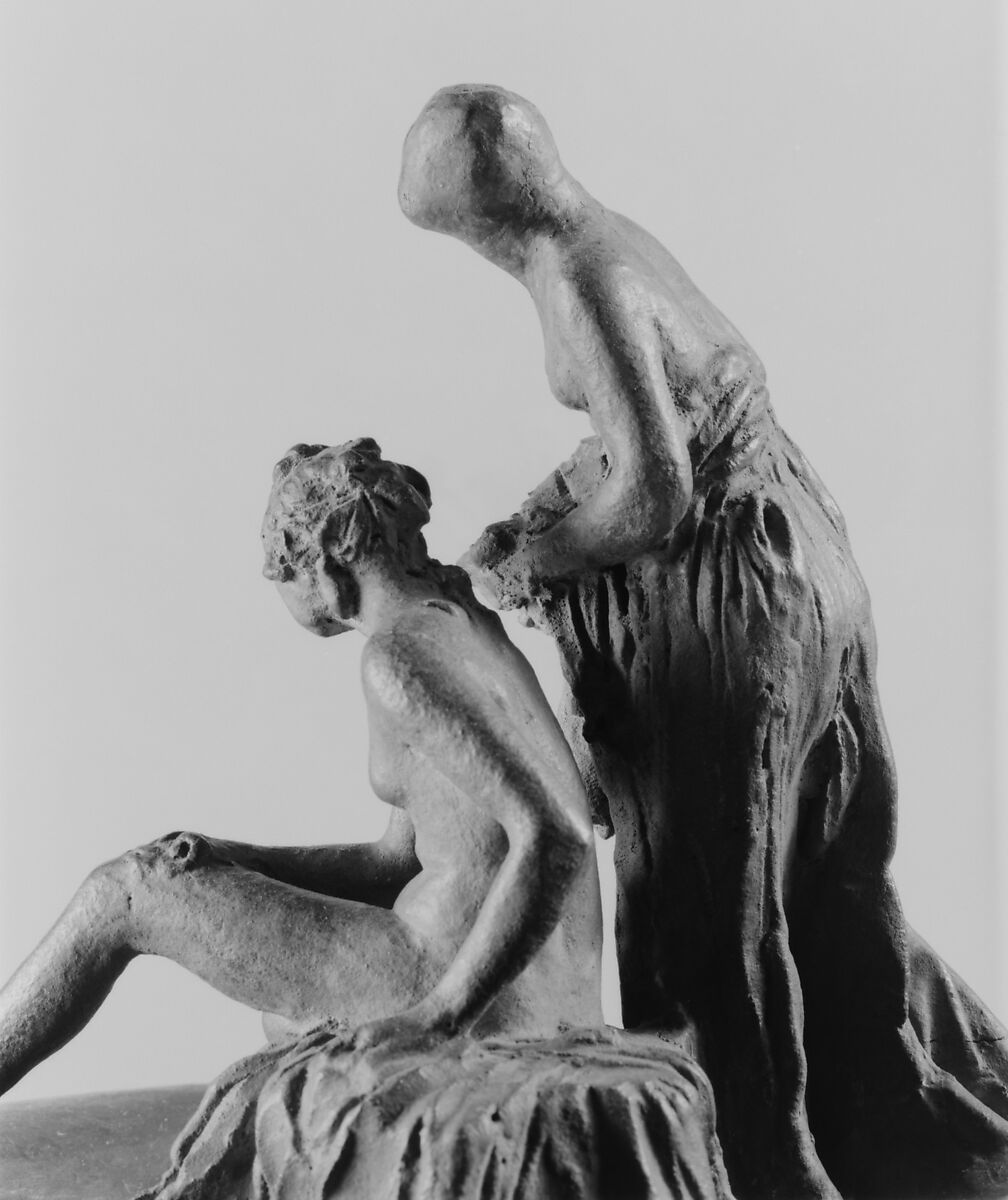 The Bather, By or after Jean Antoine Houdon (French, Versailles 1741–1828 Paris), Terracotta, French