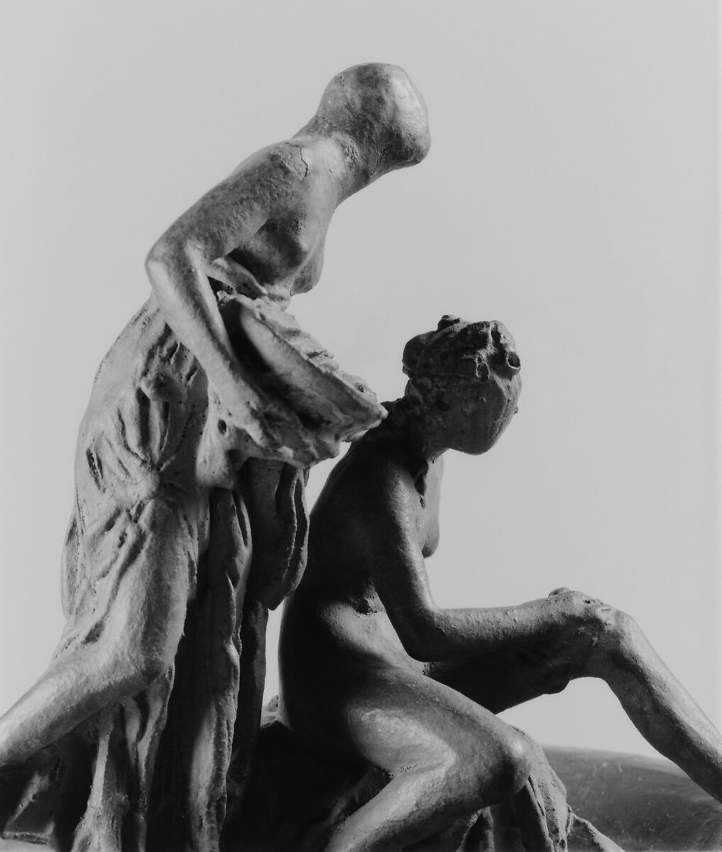 The Bather, By or after Jean Antoine Houdon (French, Versailles 1741–1828 Paris), Terracotta, French