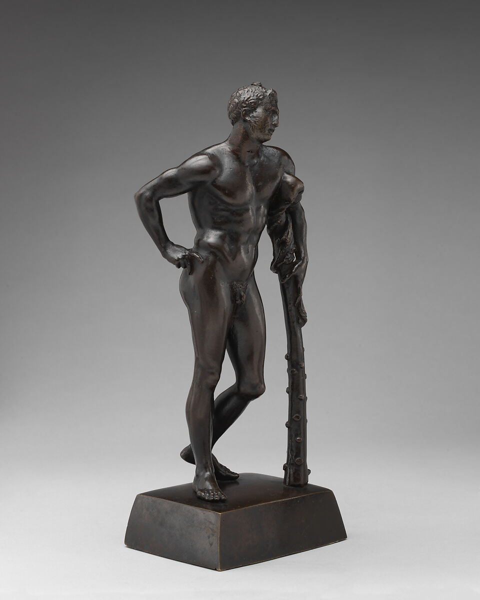Hercules Leaning on a Club, Bronze, Italian