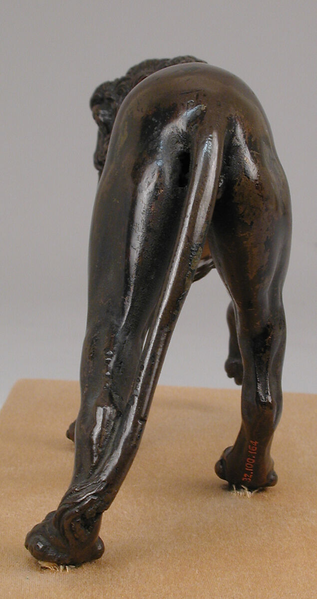 Walking Lion, Barthélemy Prieur (French, Berzieux ca. 1536–1611 Paris), Bronze, French, Paris