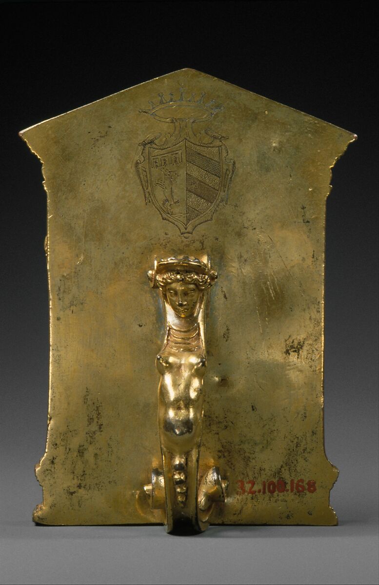 Pax with the Risen Christ Appearing to the Apostles, Probably by Guglielmo della Porta (Italian, Porlezza, near Lake Lugano ca. 1500–1577 Rome), Gilt bronze, Italian, Rome