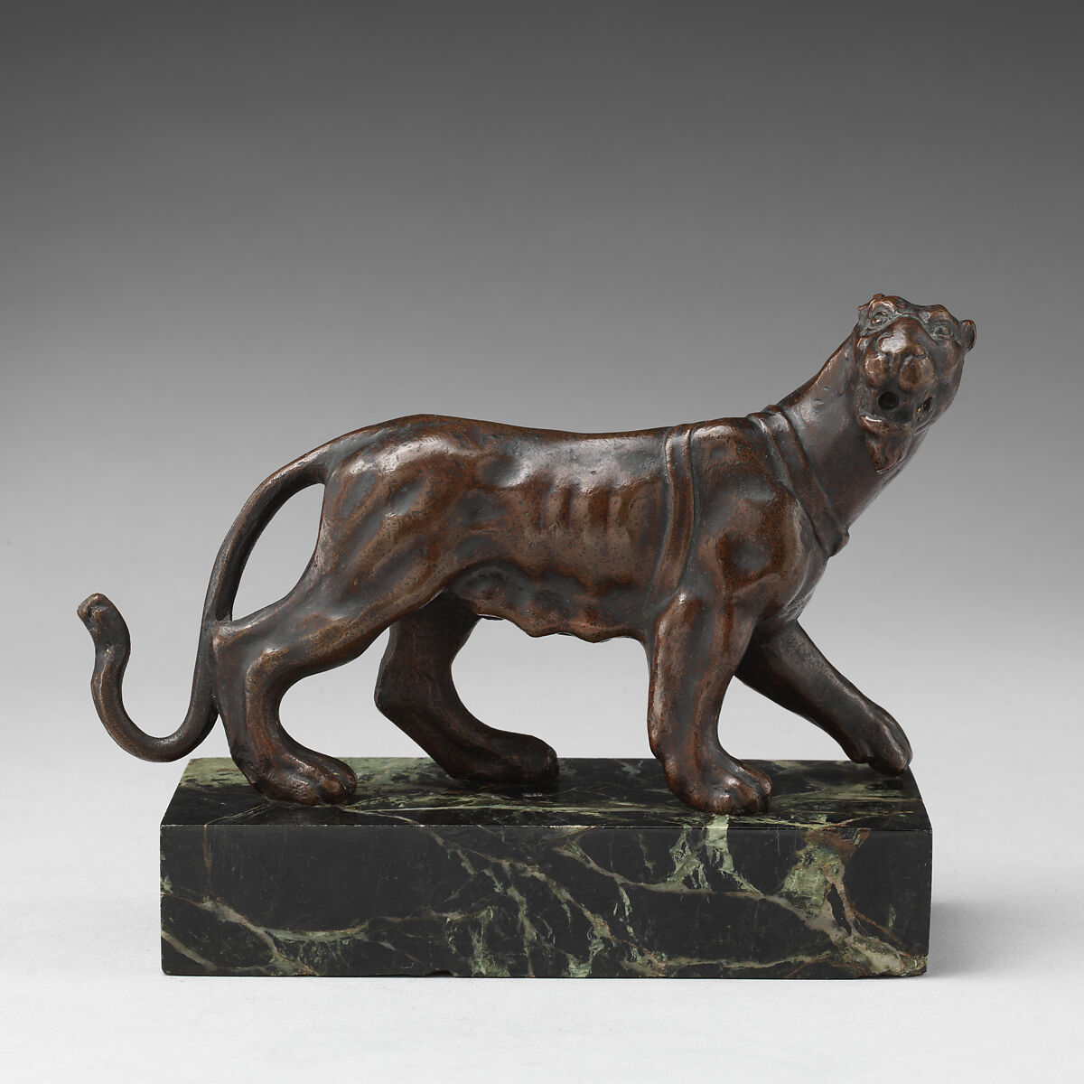 Lioness, Bronze, red-brown lacquer patina, probably Northern Italian 