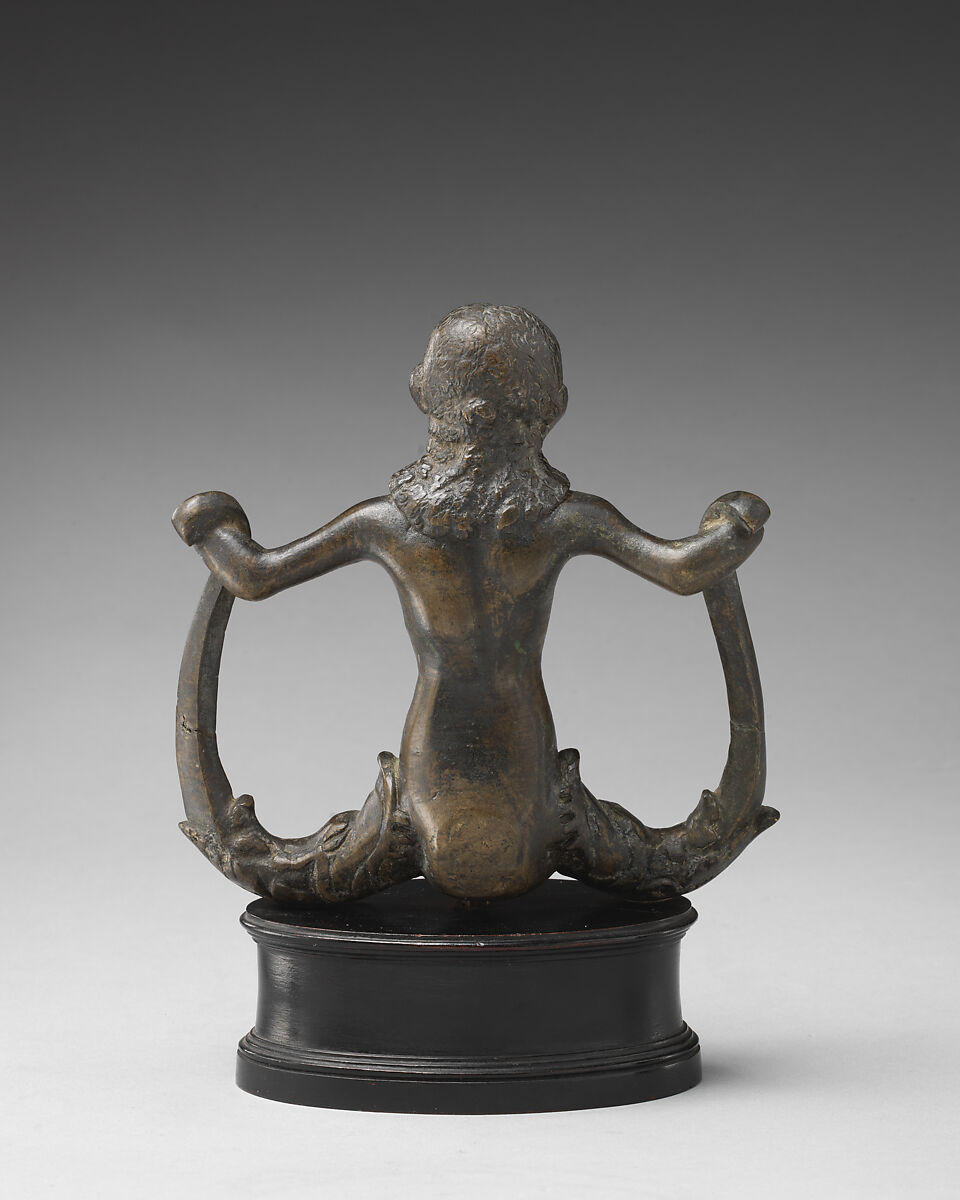 Mermaid, Bronze, black lacquer patina, Italian, Padua