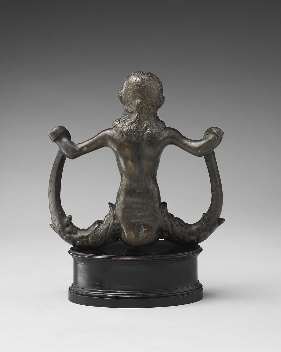 Mermaid, Bronze, black lacquer patina, Italian, Padua