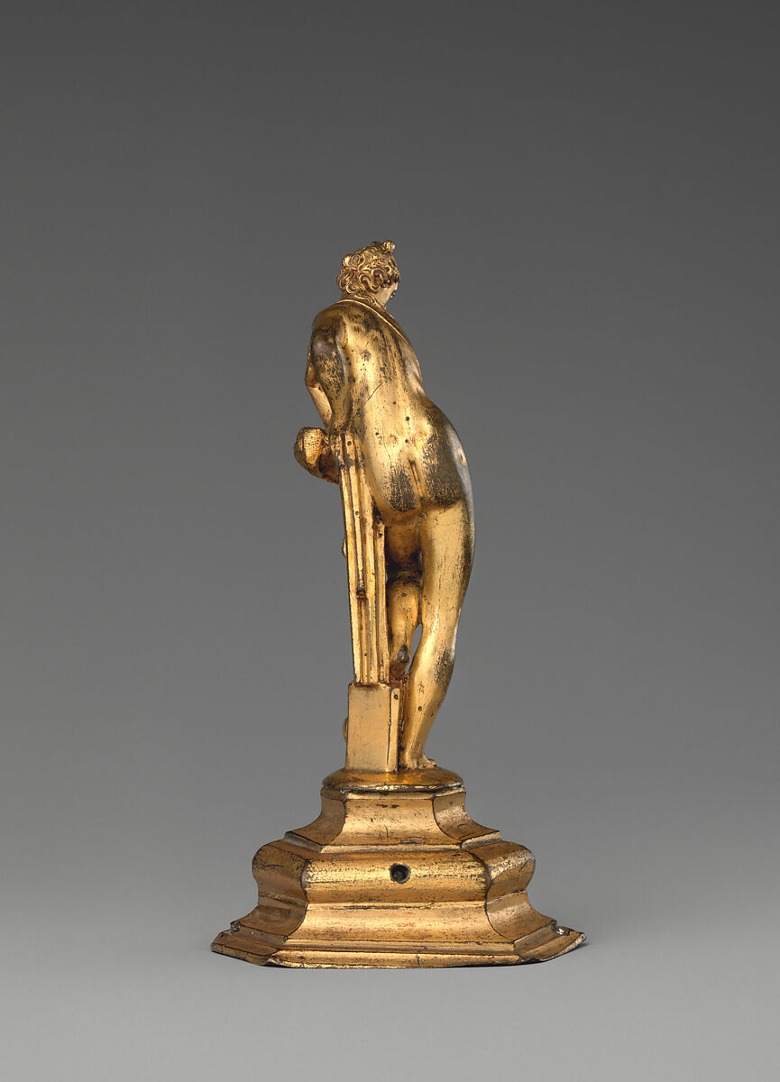 Venus Urania, After a model by Giambologna (Netherlandish, Douai 1529–1608 Florence), Bronze, fire-gilt, possibly Northern Europe