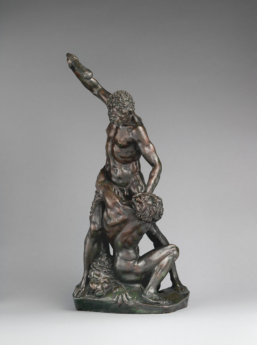 Hercules and Cacus, After a model by Michelangelo Buonarroti (Italian, Caprese 1475–1564 Rome), Bronze, possibly Northern European 