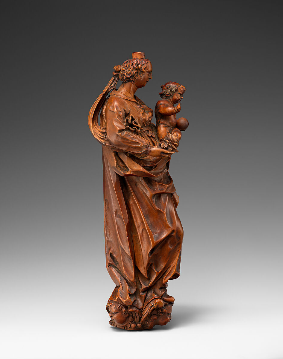Virgin and Child, Boxwood, probably Flemish