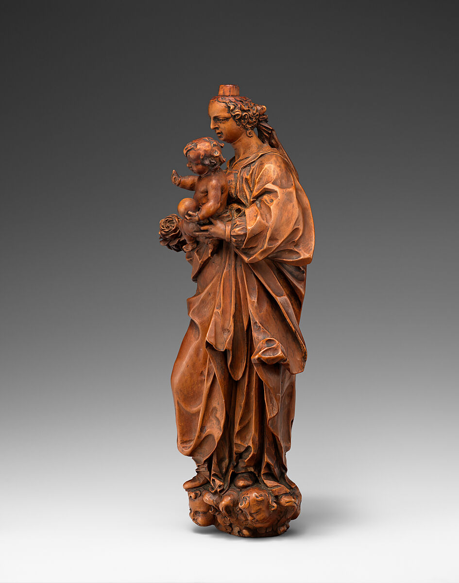 Virgin and Child, Boxwood, probably Flemish
