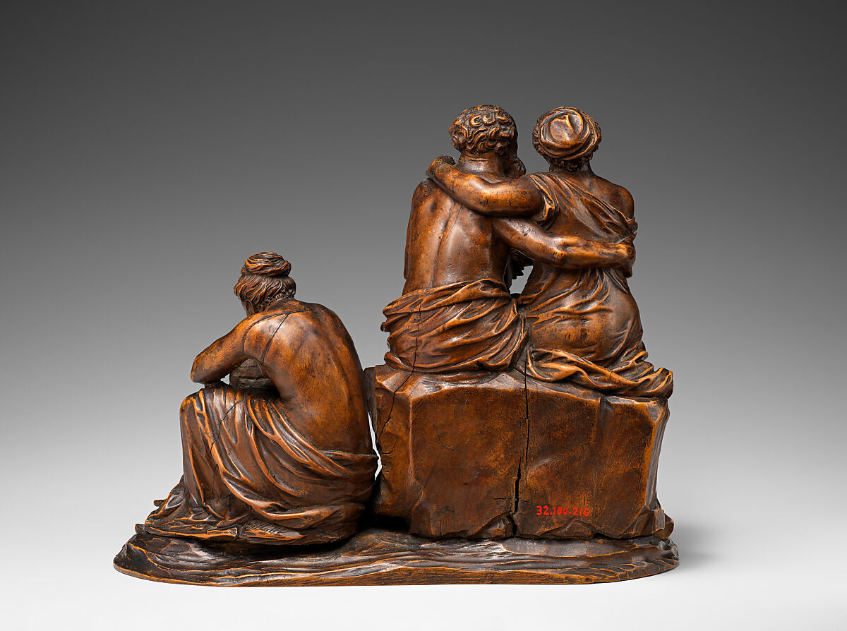 Lot and his Daughters, Follower of Leonhard Kern (German, Forchtenberg, Hohenlohe 1588–1662 Schwäbisch Hall), Spindlewood, German
