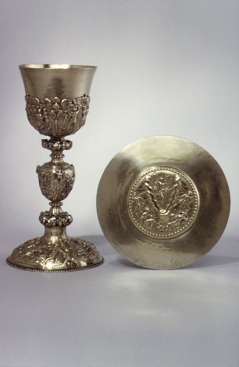 Paten, Adam Pijart (born 1579, master 1610), Gilded silver, French, Paris