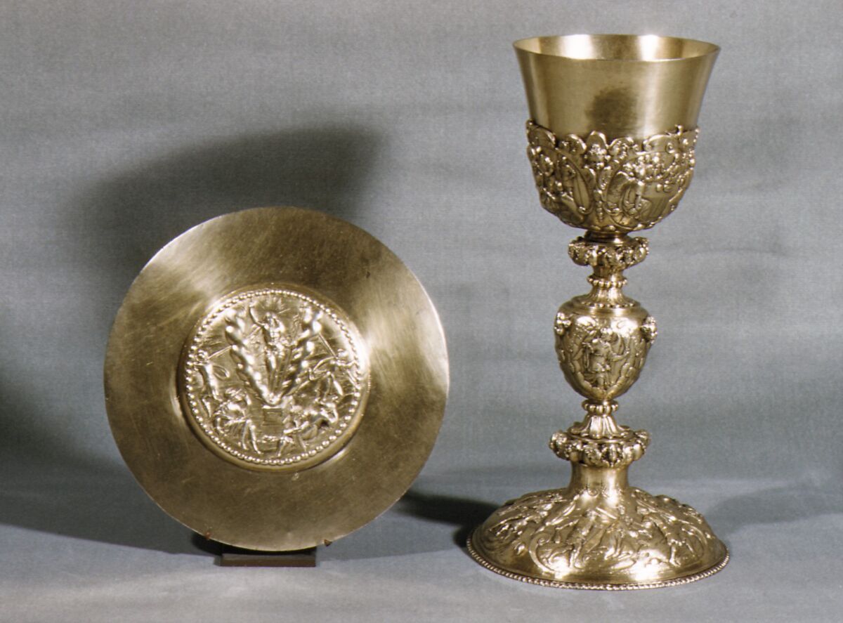 Paten, Adam Pijart (born 1579, master 1610), Gilded silver, French, Paris