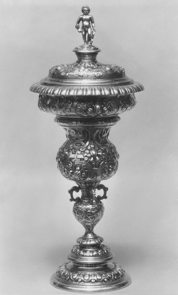 Cup with cover, Silver gilt, German, Augsburg 