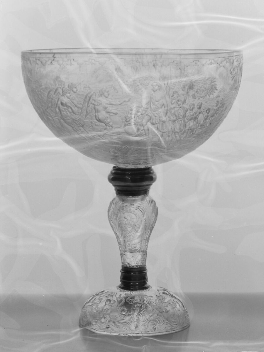Standing cup, Rock crystal, silver, Northern Italian