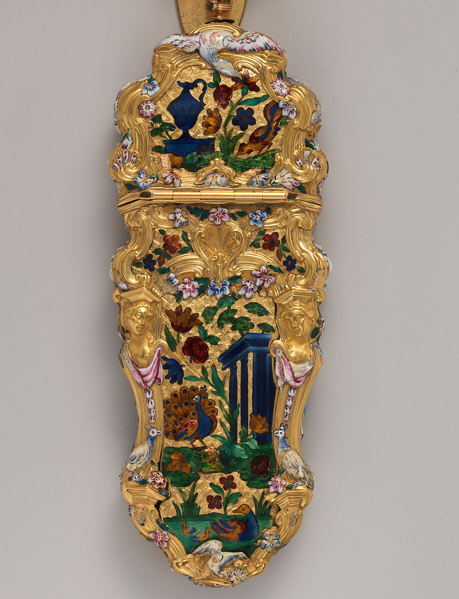 Chatelaine, Gold, enamel, diamonds, British