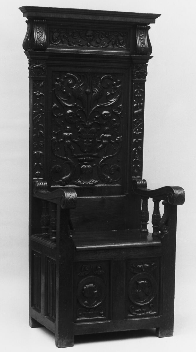 Chair, Oak, French