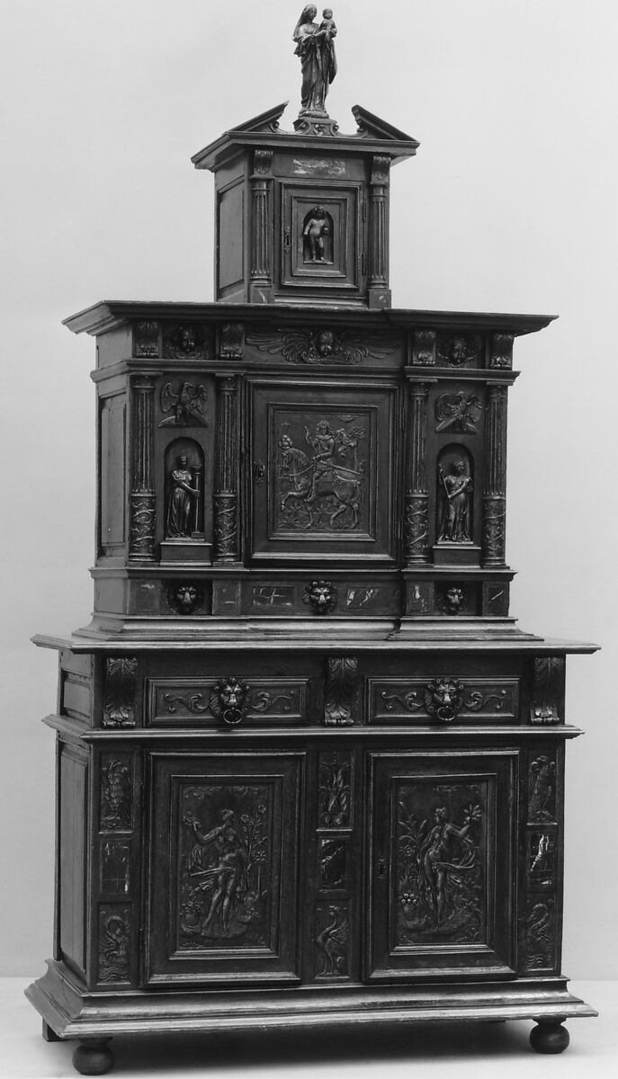 Cabinet, Walnut, French 