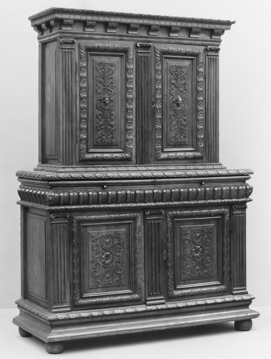 Cabinet, Walnut, French 