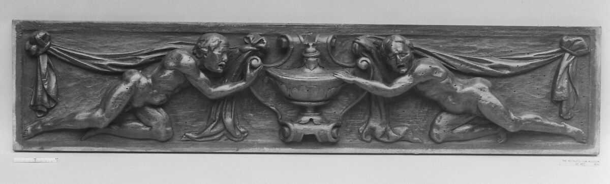 Panel, Carved walnut, Spanish 