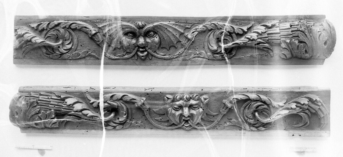 Pair of panels, Carved walnut, French 