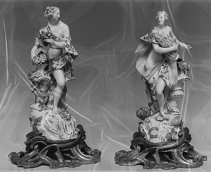 Spring, Possibly Edmé Samson (French, 1810–1891), Hard-paste porcelain, possibly French 