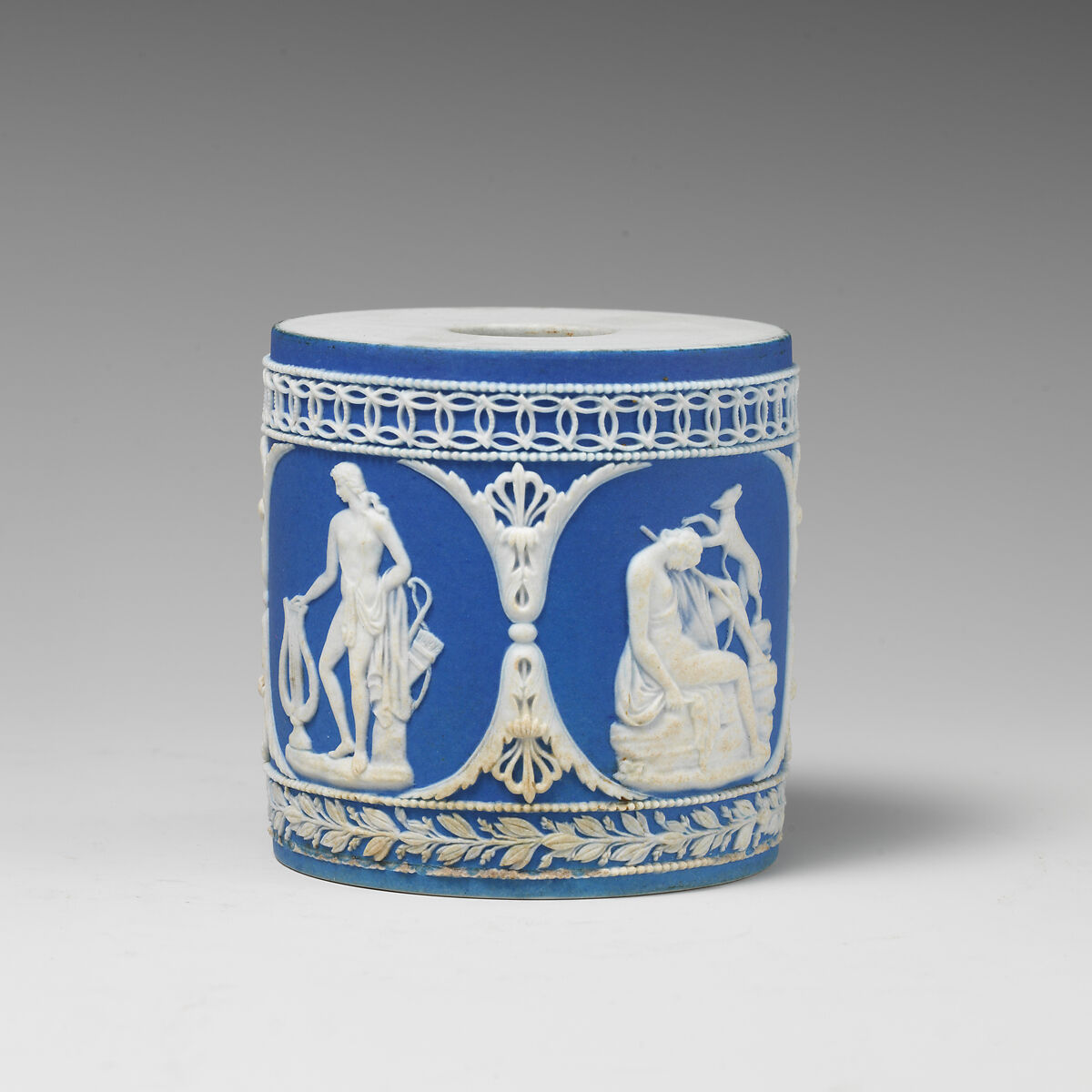 Pair of bases, William Adams (1745–1805, active 1780–1804), Jasperware, gilt-bronze mounts, British, Greengates, Tunstall, Staffordshire