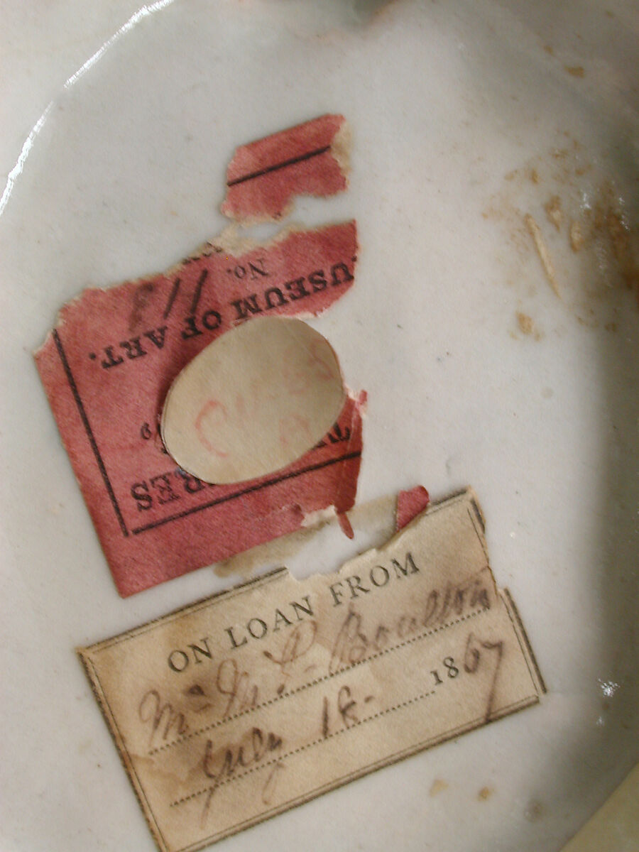 Pilgrim bottle, Workshop of Orazio Fontana (Italian, Urbino, ca. 1510–1576), Maiolica (tin-glazed earthenware), Italian, Urbino