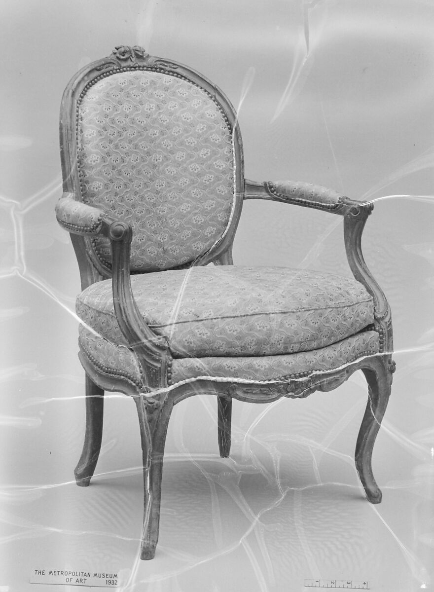 Armchair, Charles Vincent Bara (working 1754–ca. 1780; master in 1754), Carved beechwood, French, Paris 