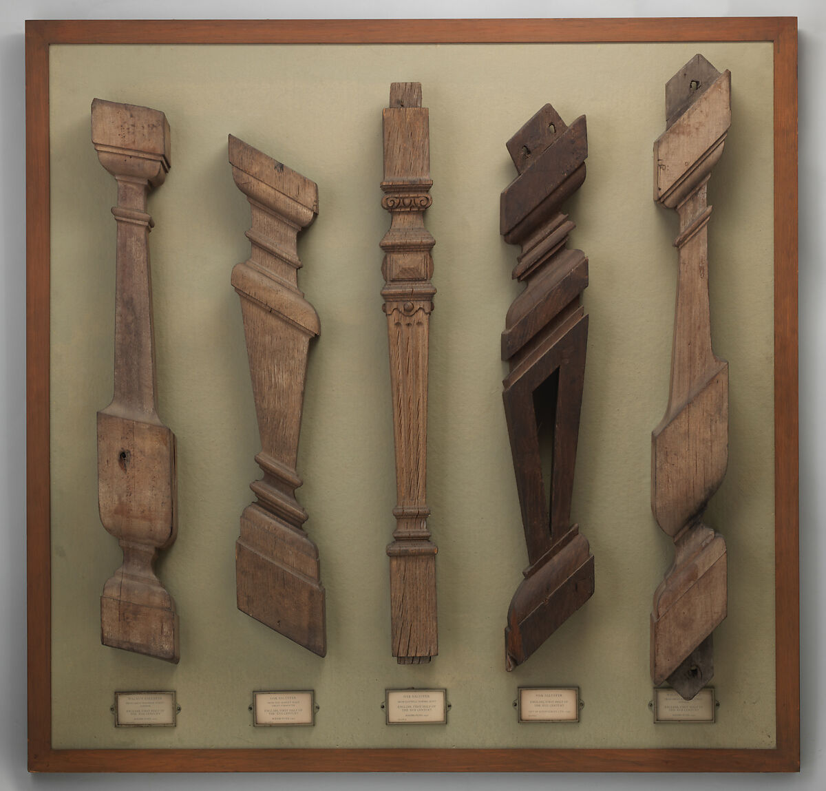 Baluster, Oak, British