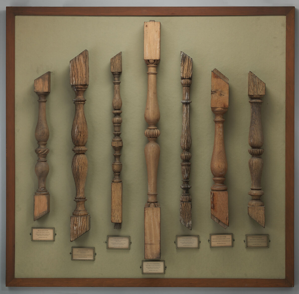Baluster, Walnut, British