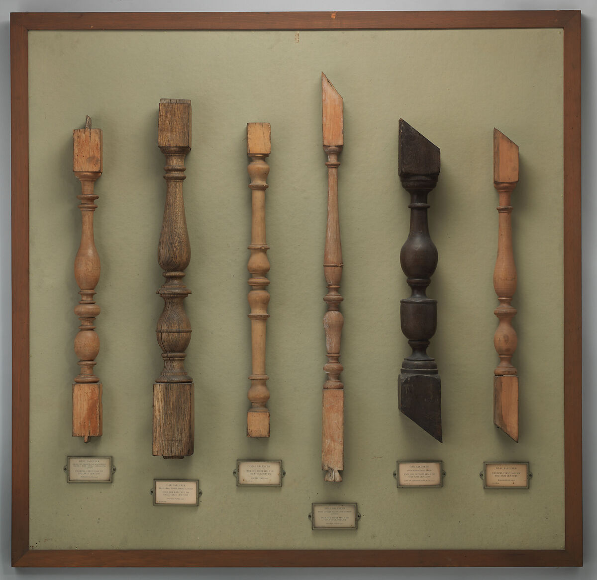 Baluster, Oak, British