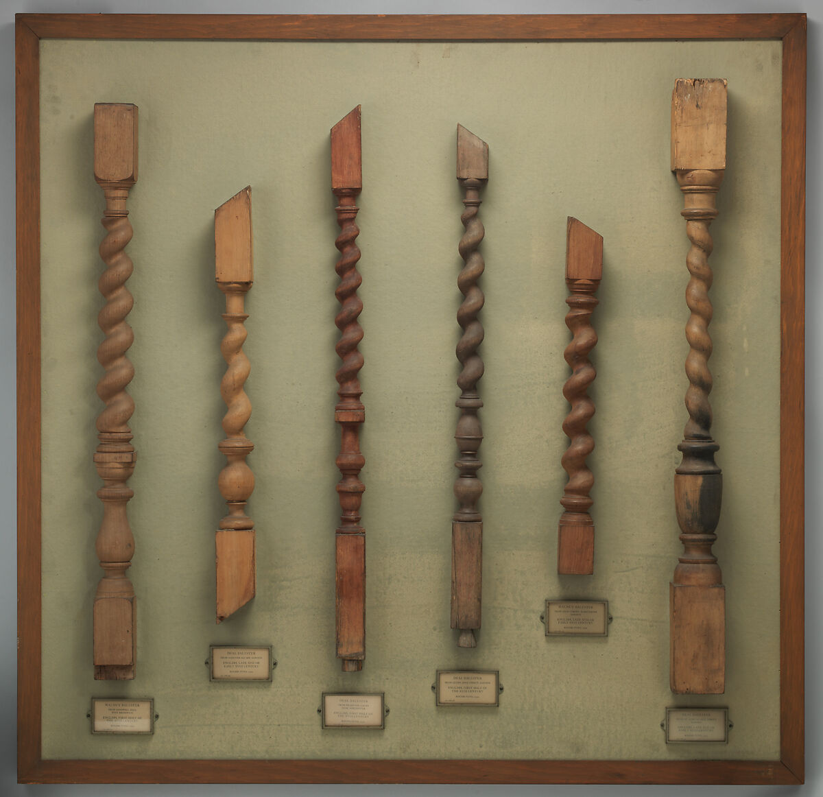 Baluster, Walnut, British