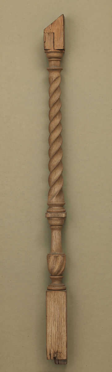 Baluster, Oak, British 