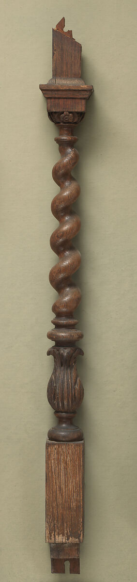 Baluster, Oak, British 