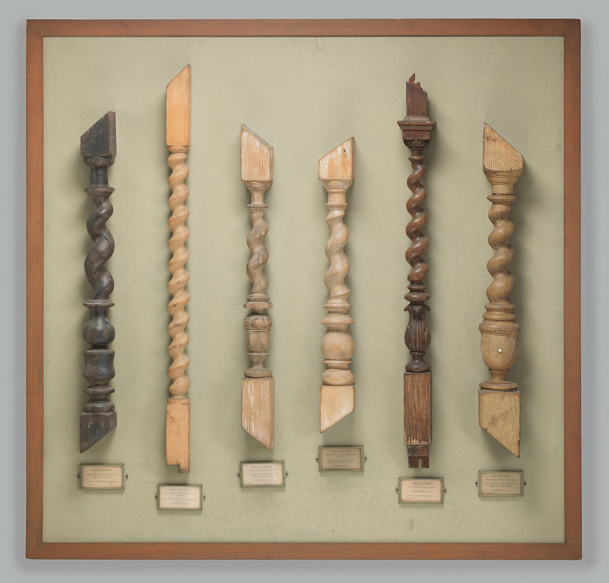 Baluster, Oak, British