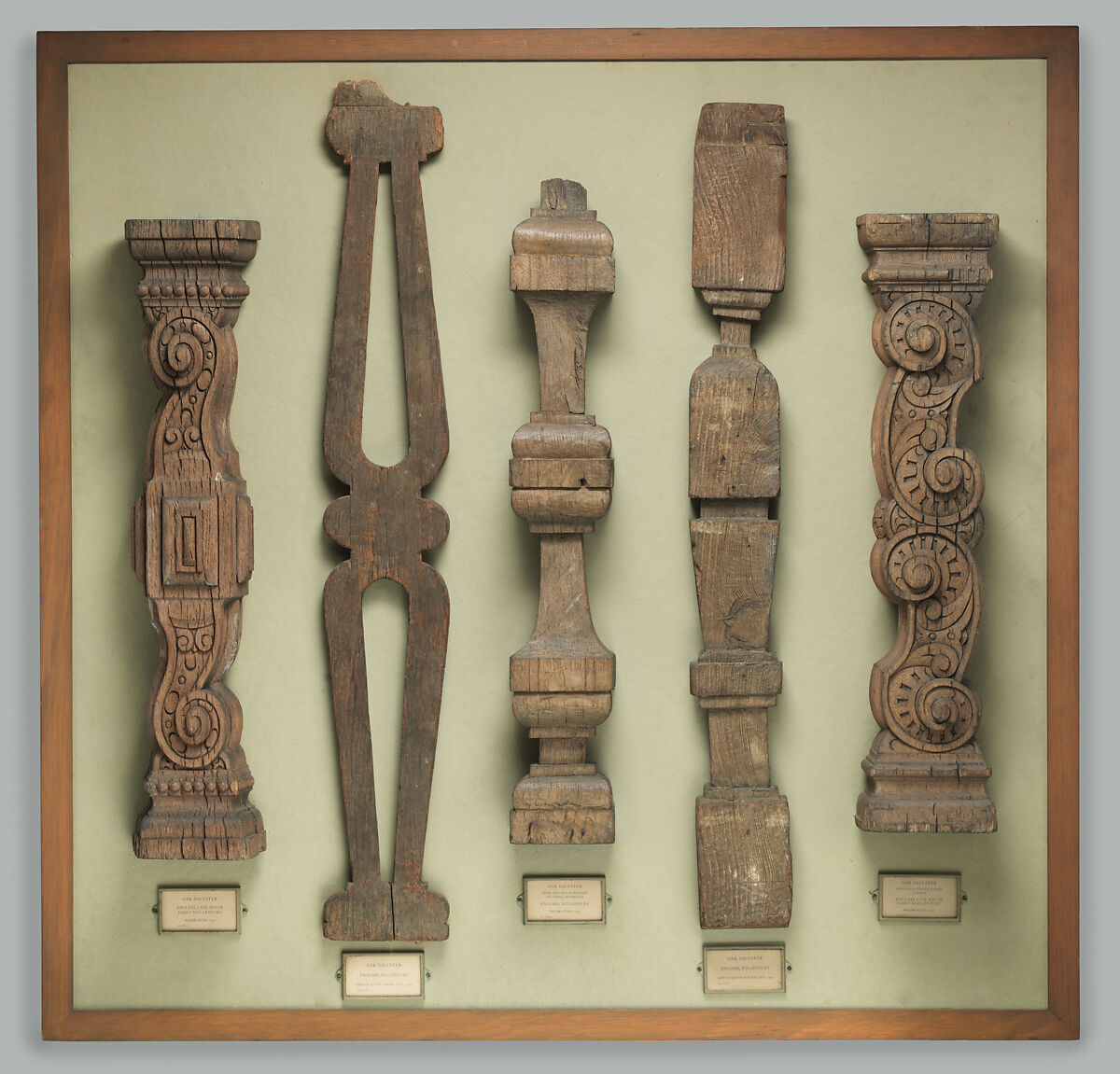 Baluster, Oak, British