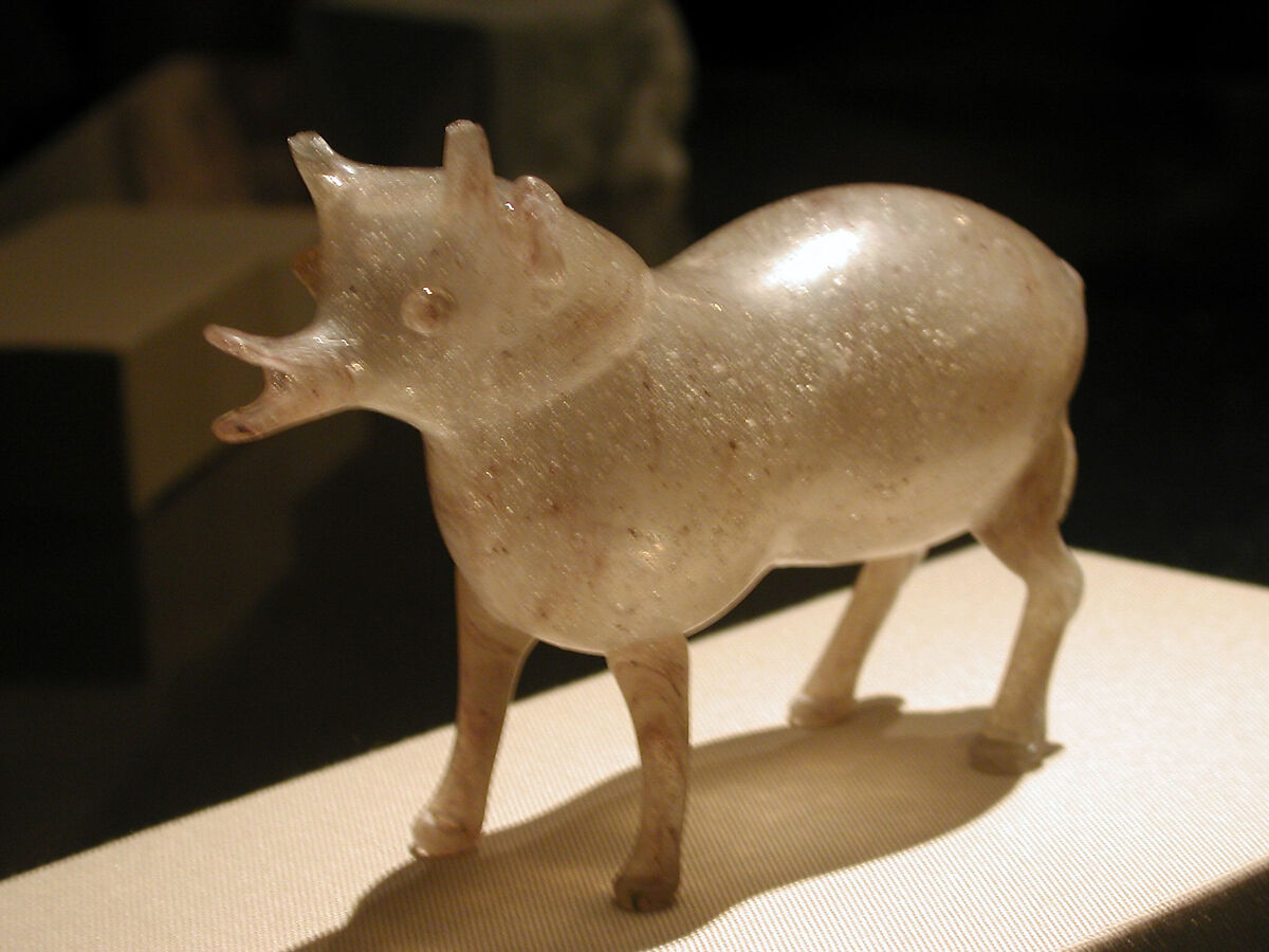 Ram (?), Blown glass, French, Nevers or Nivernais